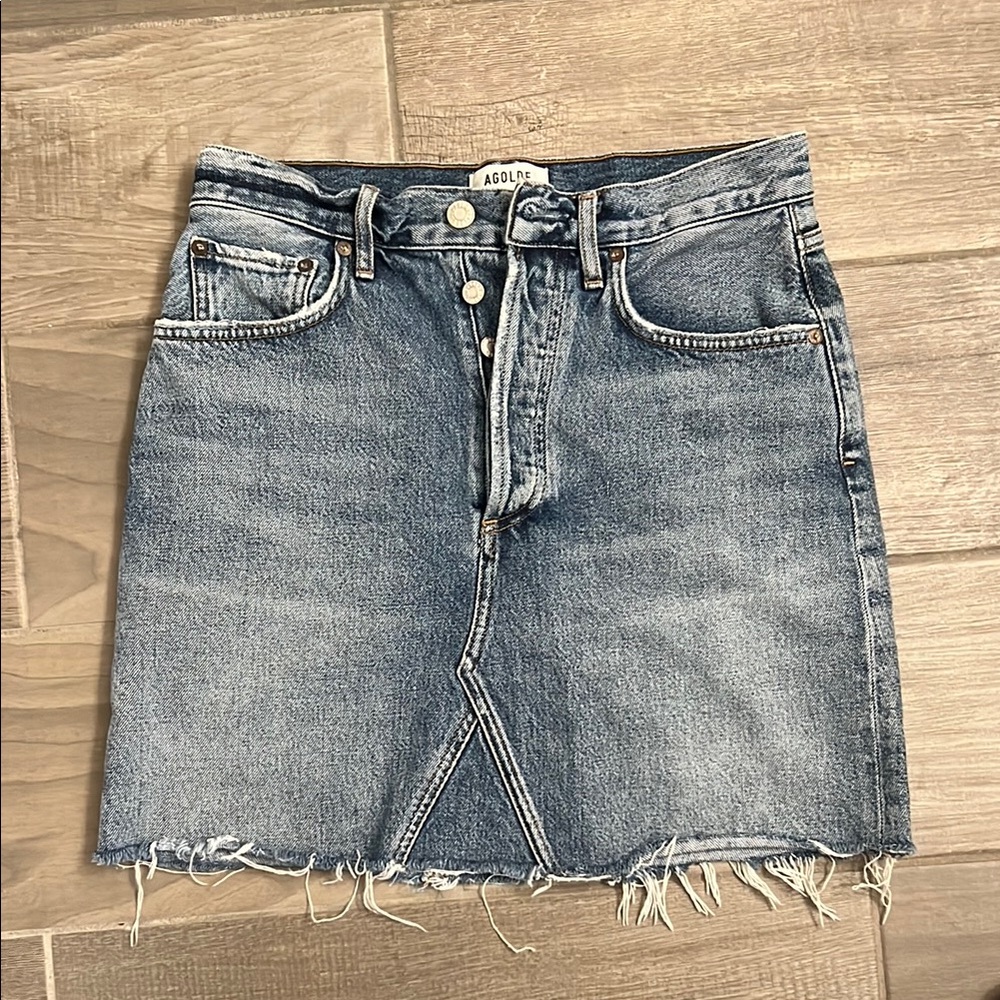 AGOLDE Denim Mini Skirt